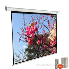 Electric in ceiling canvas motorized projection screens
